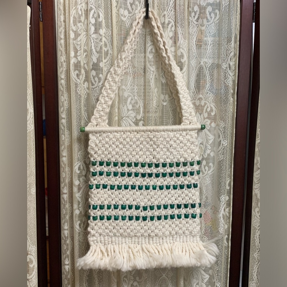 HANDMADE MACRAME’ PURSE SHOULDER BAG
